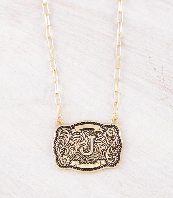 New Arrival :: Wholesale Tipi Brand Buckle Initial Necklace