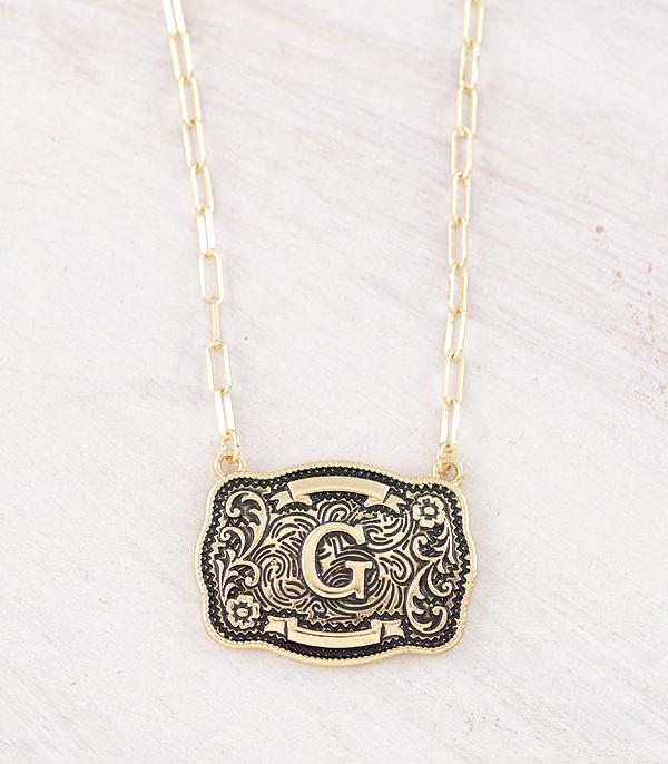 WHAT'S NEW :: Wholesale Tipi Brand Buckle Initial Necklace