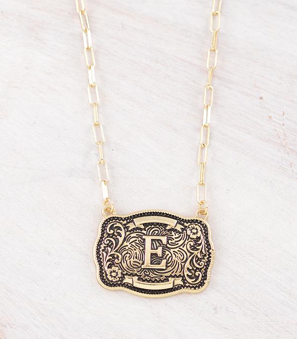 New Arrival :: Wholesale Tipi Brand Buckle Initial Necklace