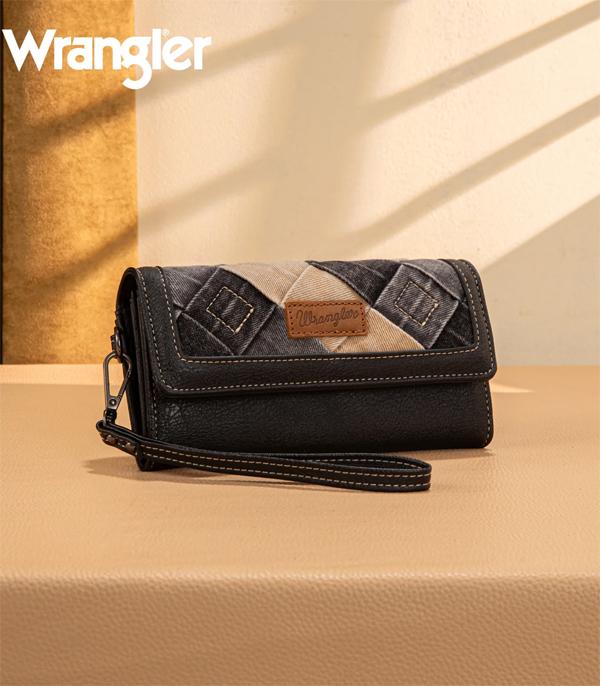 New Arrival :: Wholesale Wrangler Denim Woven Wallet Wristlet