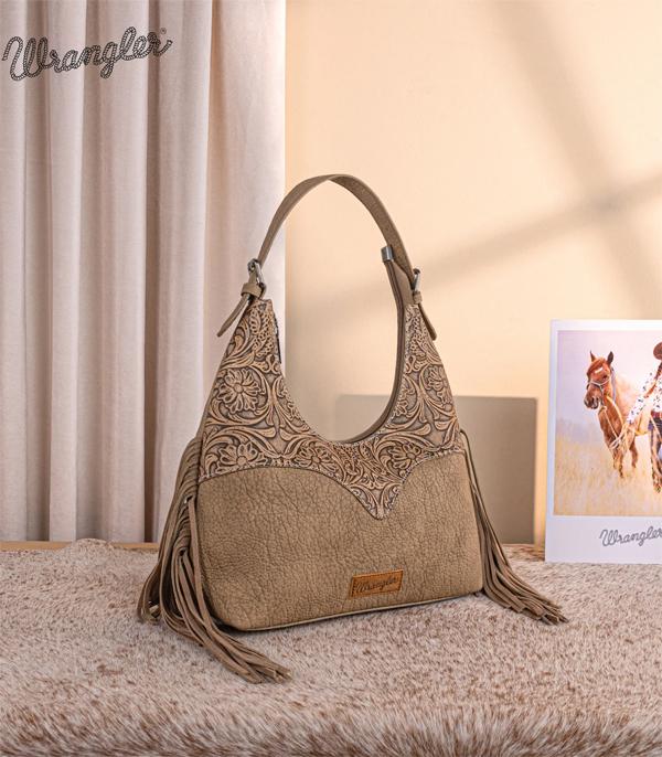 New Arrival :: Wholesale Wrangler Floral Tooled Hobo Bag