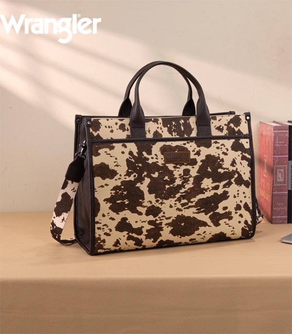 New Arrival :: Wholesale Wrangler Cow Print Large Work Tote