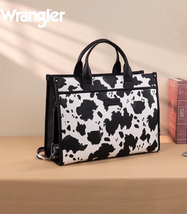 MONTANAWEST BAGS :: WESTERN PURSES :: Wholesale Wrangler Cow Print Large Work Tote
