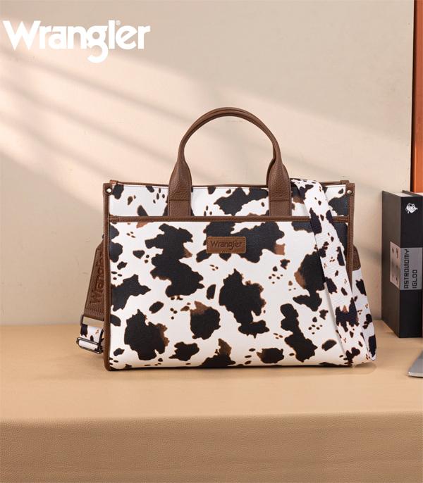 New Arrival :: Wholesale Wrangler Cow Print Large Work Tote