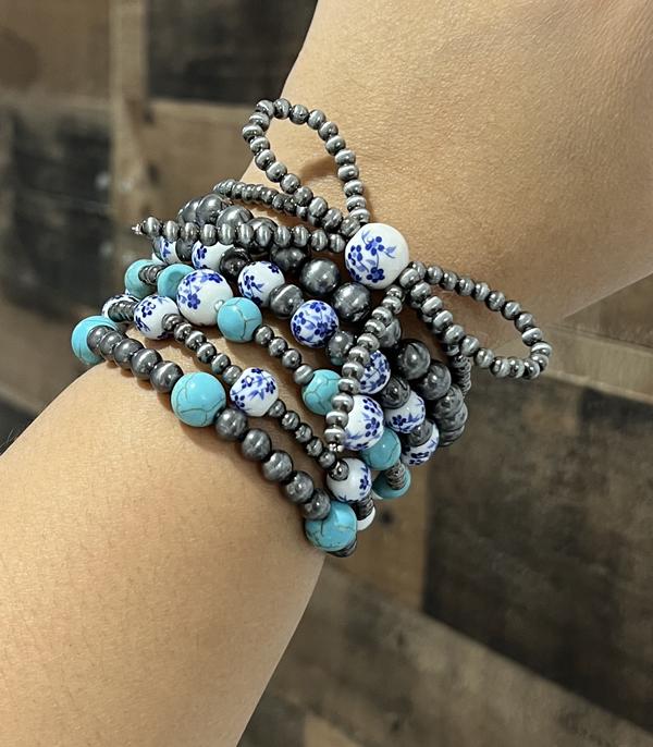 New Arrival :: Wholesale Western Navajo Pearl Bow Bracelet Set