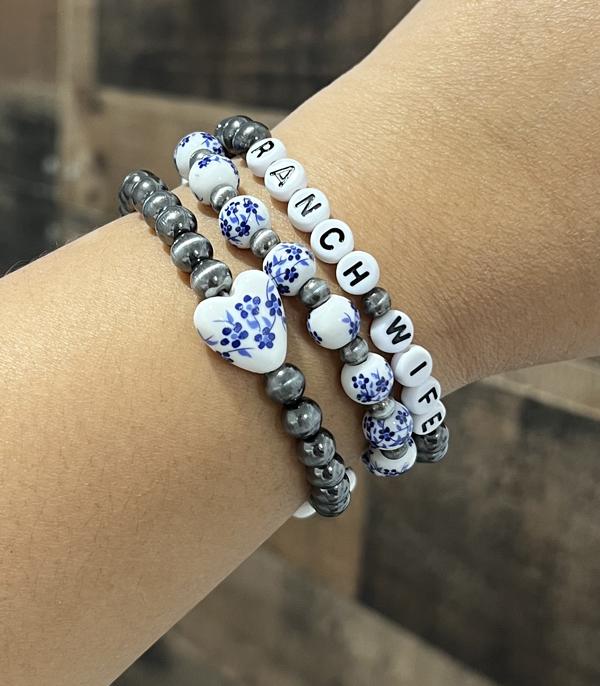 New Arrival :: Wholesale Ranch Wife Navajo Pearl Bracelet Set
