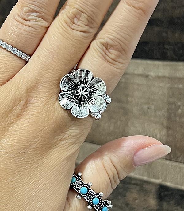 New Arrival :: Wholesale Western Flower Concho Ring