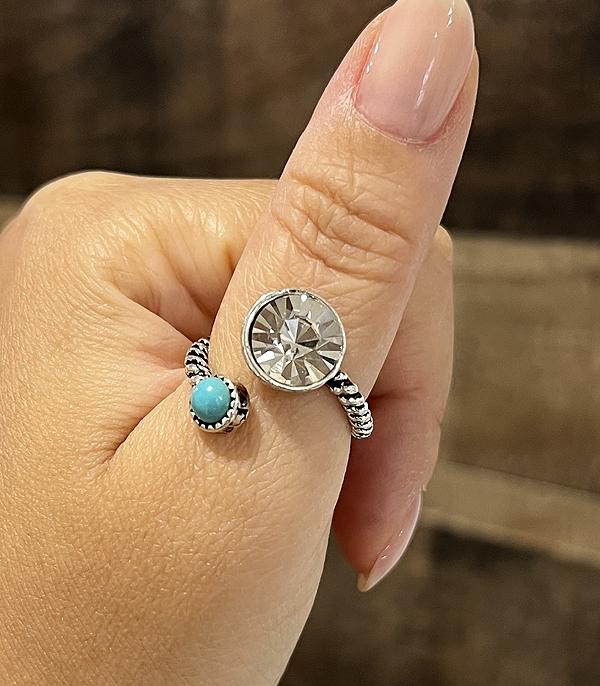 New Arrival :: Wholesale Western Turquoise Spiral Ring