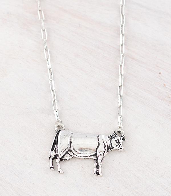 New Arrival :: Wholesale Tipi Brand Cow Pendant Necklace