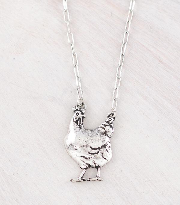 New Arrival :: Wholesale Tipi Brand Farm Animal Chicken Necklace