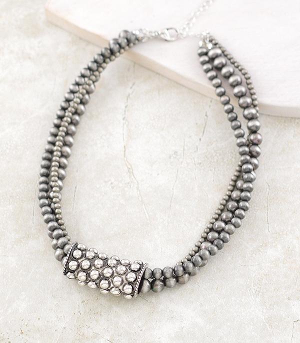 New Arrival :: Wholesale Western Navajo Pearl Bead Necklace