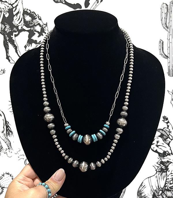 WHAT'S NEW :: Wholesale Western Navajo Pearl Layered Necklace