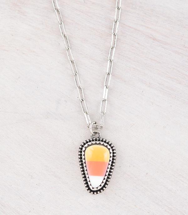 New Arrival :: Wholesale Tipi Brand Halloween Candy Corn Necklace