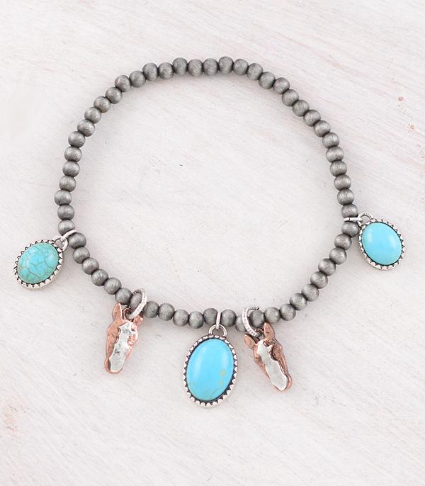 New Arrival :: Wholesale Western Horse Charm Bracelet