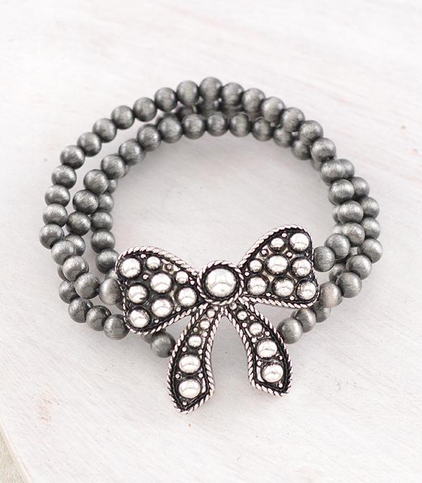 New Arrival :: Wholesale Western Studded Bow Concho Bracelet