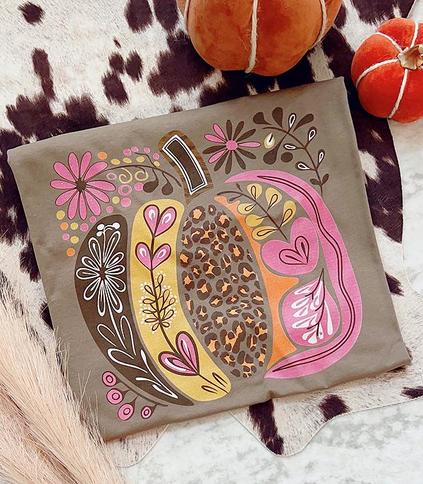 New Arrival :: Wholesale Fall Pumpkin Graphic Tshirt