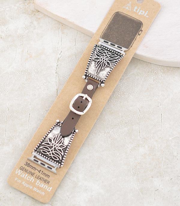 New Arrival :: Wholesale Western Boot Stitch Apple Watch Band