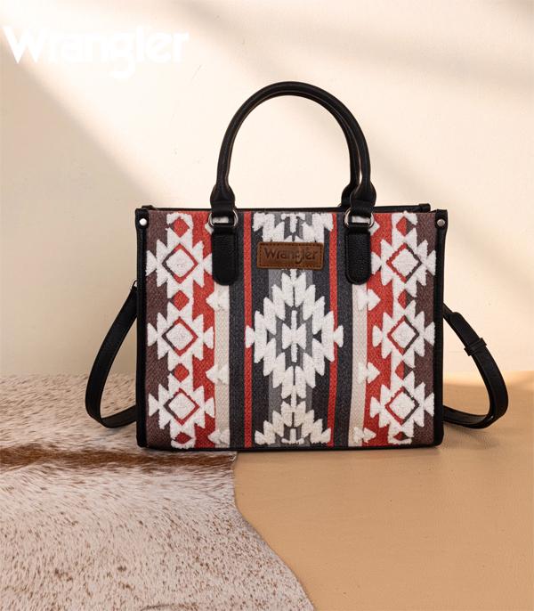 New Arrival :: Wholesale Wrangler Aztec Sherpa Tote Crossbody Bag