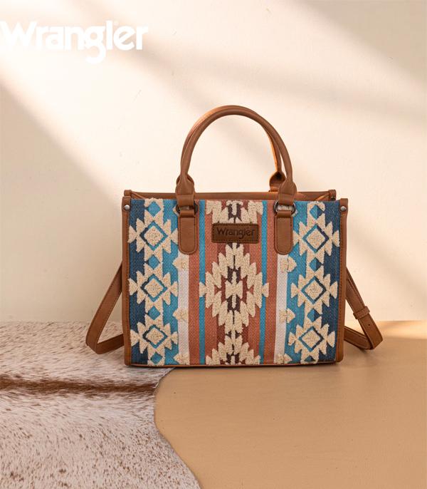 New Arrival :: Wholesale Wrangler Sherpa Aztec Tote Crossbody Bag