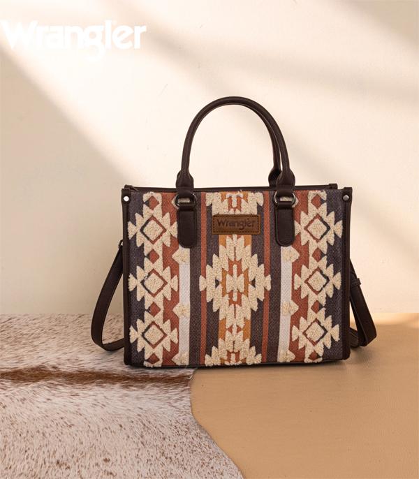 New Arrival :: Wholesale Wrangler Sherpa Aztec Tote Crossbody Bag