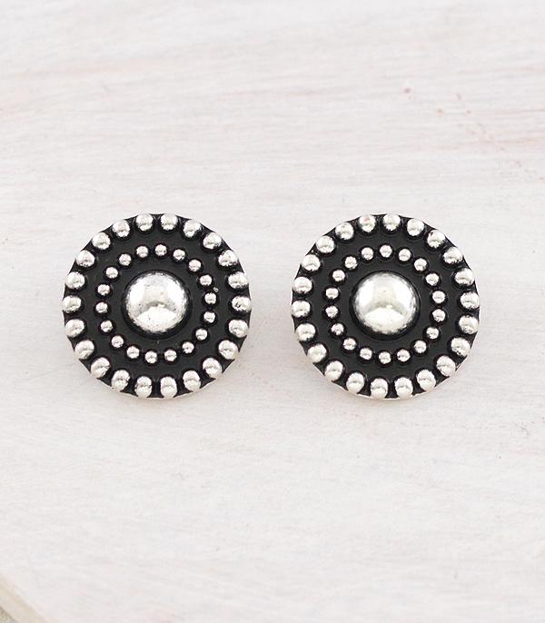 New Arrival :: Wholesale Tipi Brand Round Concho Earrings