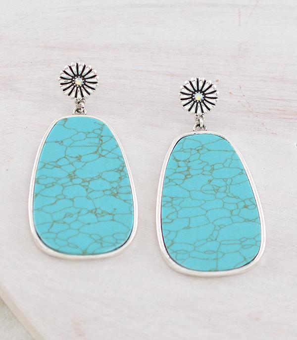 New Arrival :: Wholesale Tipi Brand Turquoise Concho Post Earring