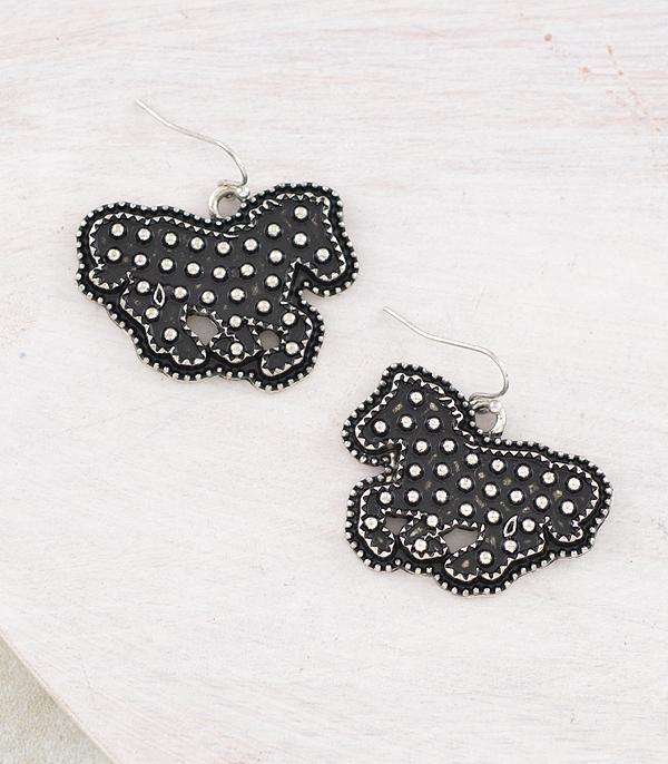 New Arrival :: Wholesale Tipi Brand Horse Concho Earrings