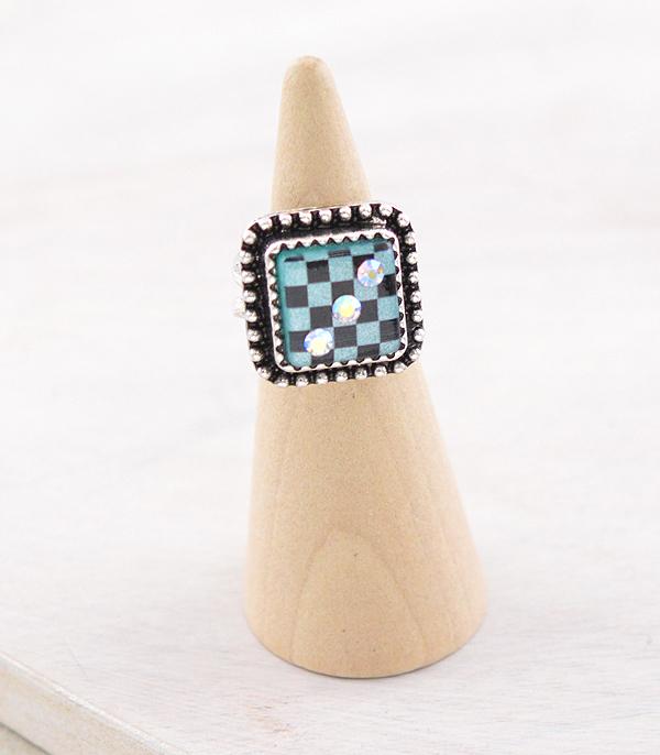 New Arrival :: Wholesale Tipi Brand Checkered Dice Ring