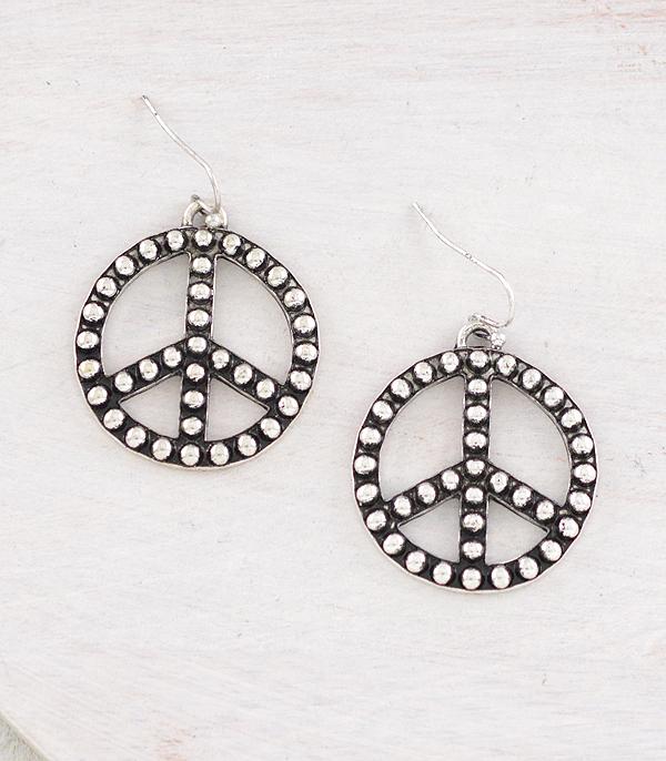 New Arrival :: Wholesale Tipi Brand Peace Earrings