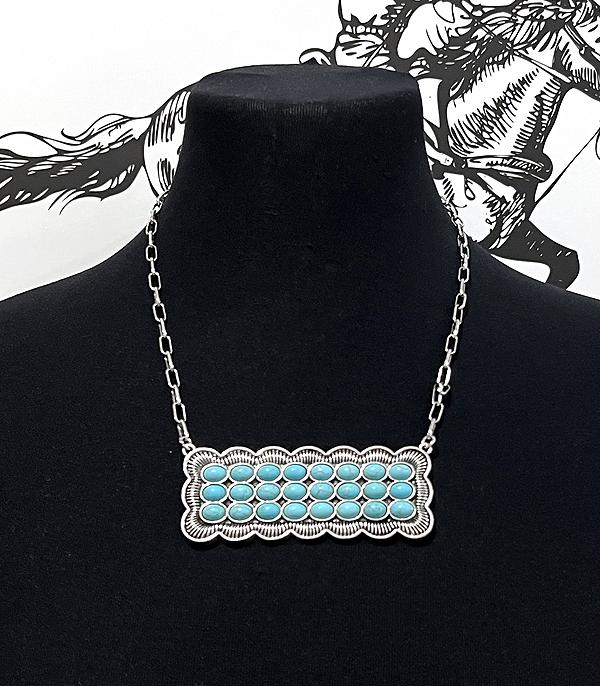 New Arrival :: Wholesale Tipi Brand Turquoise Bar Necklace
