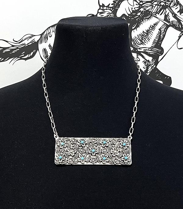 New Arrival :: Wholesale Tipi Brand Flower Bar Necklace