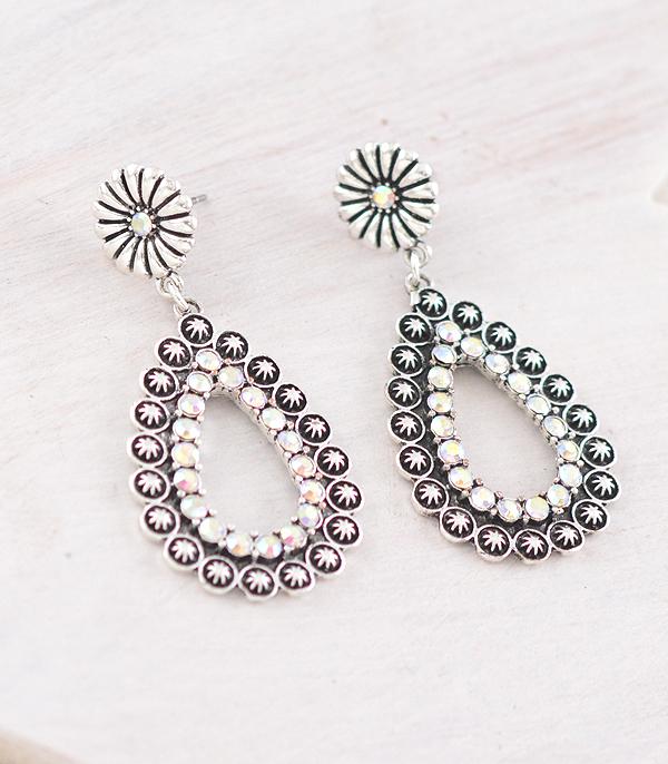 New Arrival :: Wholesale Tipi Brand Concho Teardrop Earrings