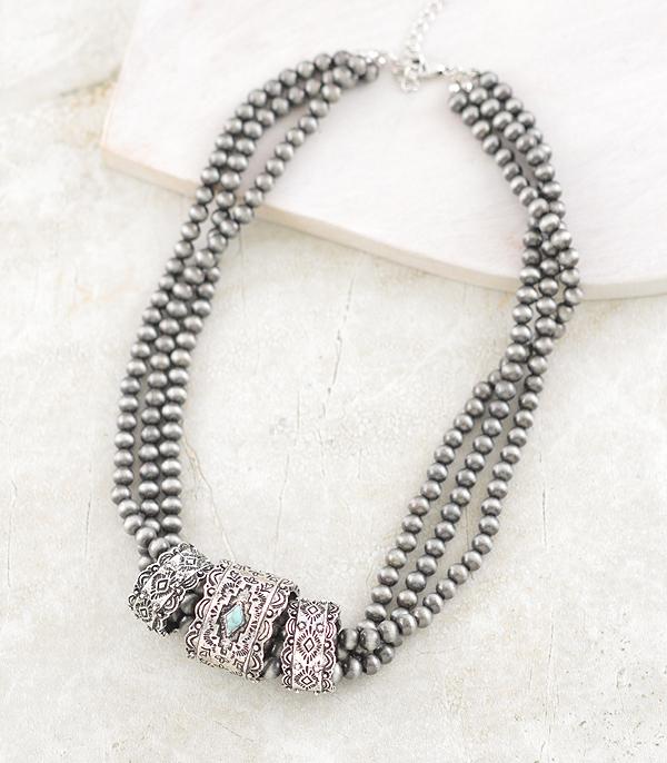 NECKLACES :: WESTERN TREND :: Wholesale Western Multi Strand Navajo Necklace