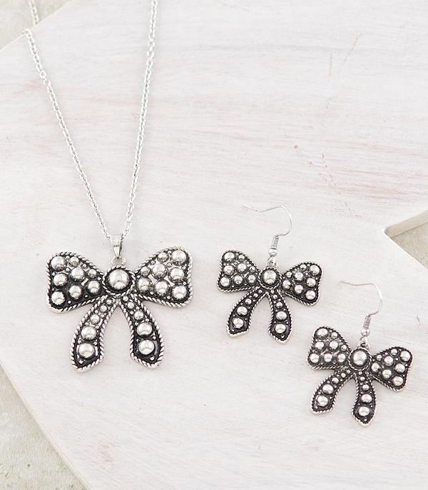 WHAT'S NEW :: Wholesale Western Bow Pendant Necklace Set