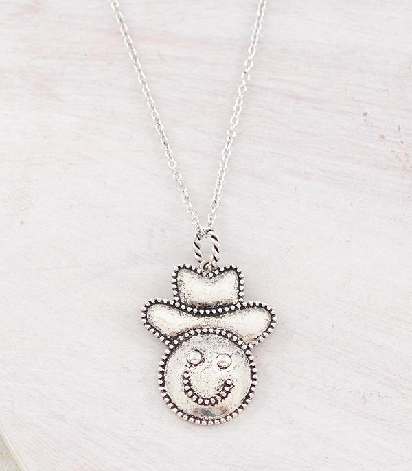WHAT'S NEW :: Wholesale Western Cowboy Smile Face Necklace