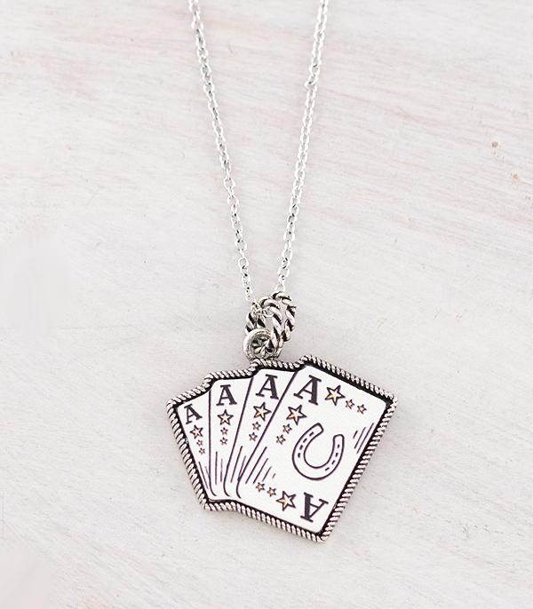 WHAT'S NEW :: Wholesale Western Ace Card Pendant Necklace