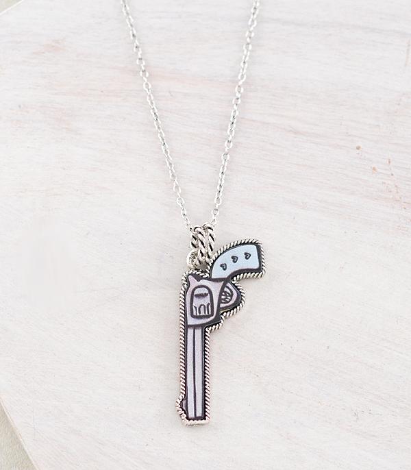 WHAT'S NEW :: Wholesale Western Gun Pendant Necklace
