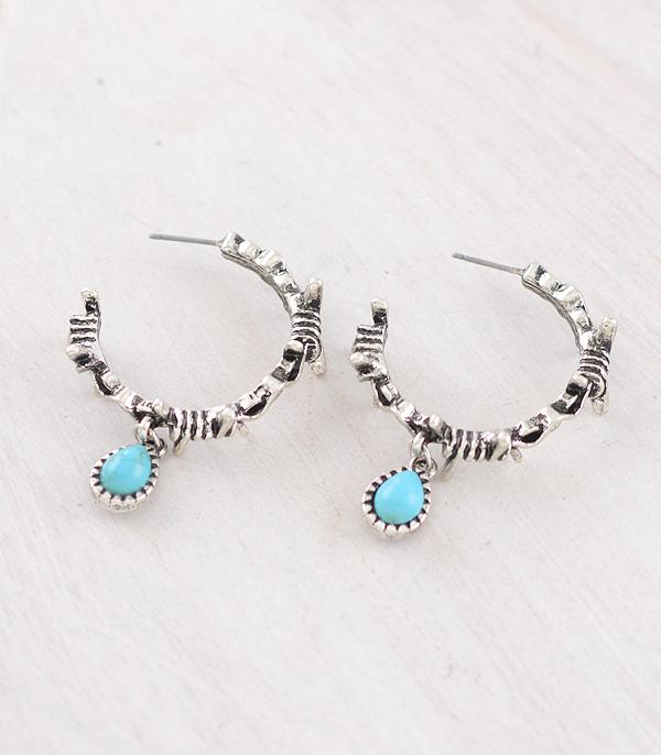 WHAT'S NEW :: Wholesale Western Barbwire Hoop Earrings