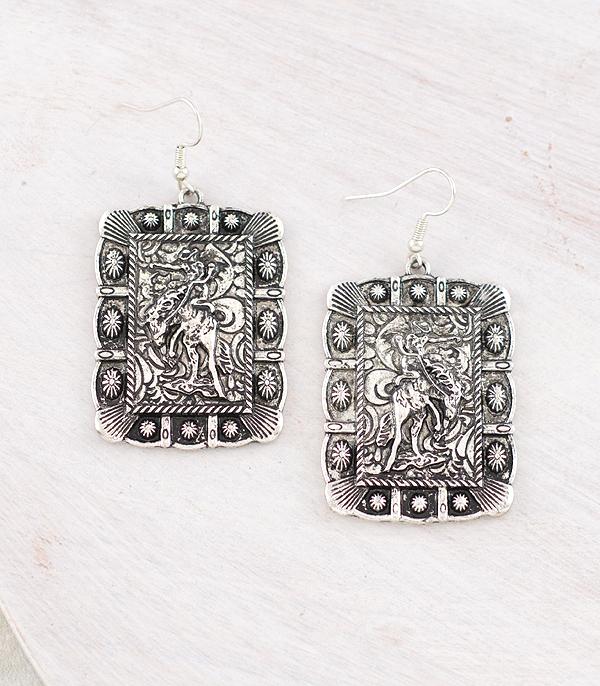 New Arrival :: Wholesale Western Cowboy Concho Earrings