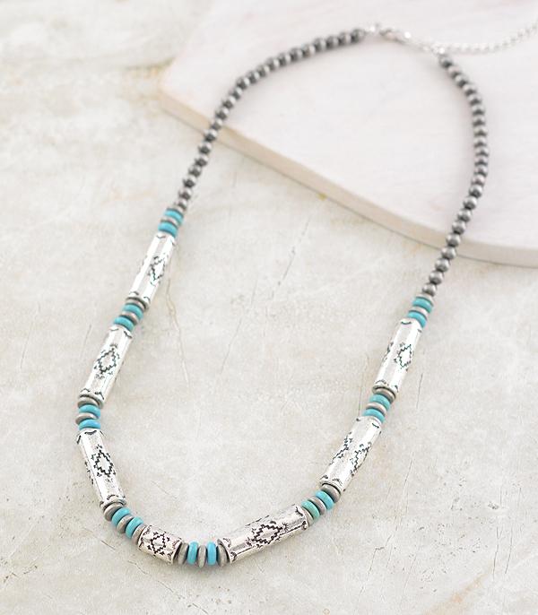 New Arrival :: Wholesale Western Aztec Navajo Pearl Necklace