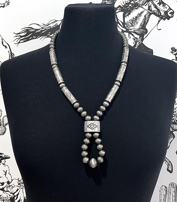 New Arrival :: Wholesale Western Aztec Navajo Pearl Necklace
