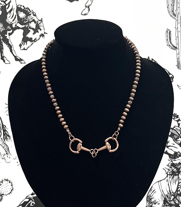 New Arrival :: Wholesale Western Horsebit Necklace