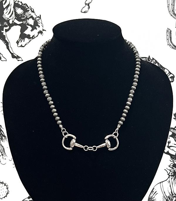 New Arrival :: Wholesale Western Horsebit Necklace