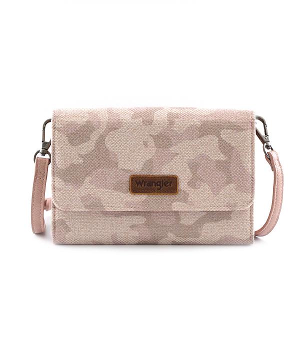 New Arrival :: Wholesale Wrangler Camo Print Clutch Crossbody Bag