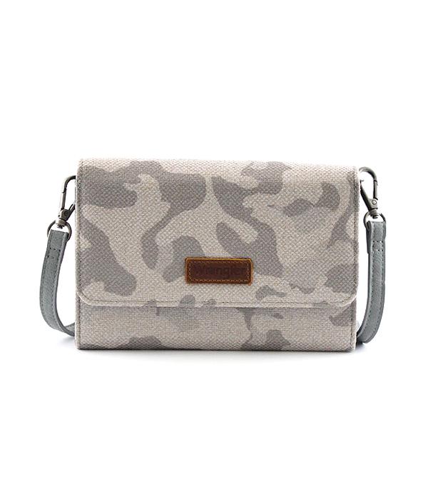 New Arrival :: Wholesale Wrangler Camo Print Clutch Crossbody Bag