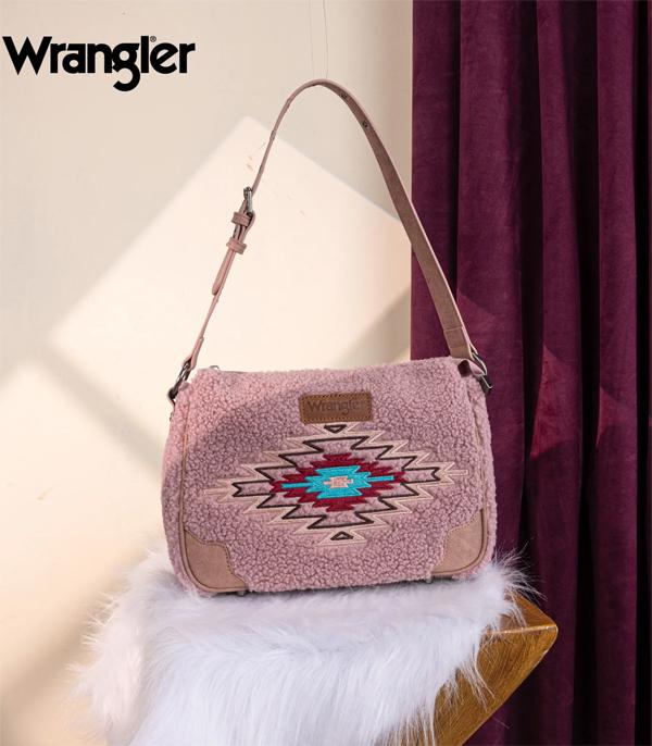 New Arrival :: Wholesale Wrangler Sherpa Aztec Hobo Shoulder Bag
