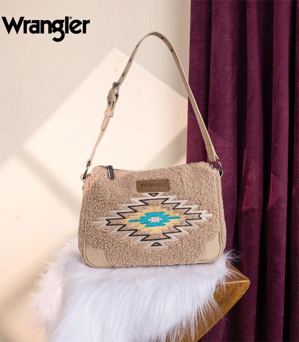 New Arrival :: Wholesale Wrangler Sherpa Aztec Hobo Shoulder Bag