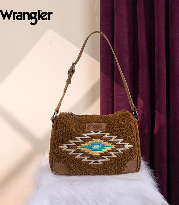 New Arrival :: Wholesale Wrangler Sherpa Aztec Hobo Shoulder Bag