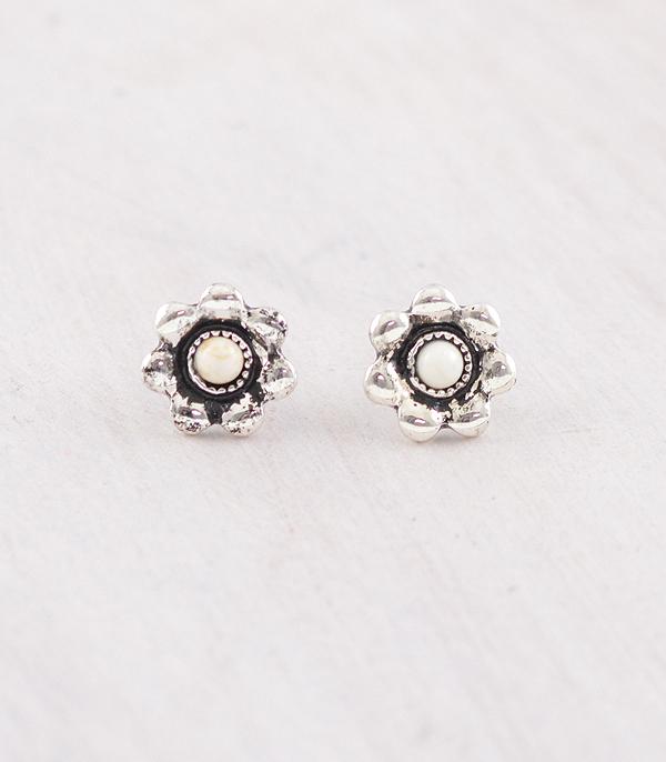 New Arrival :: Wholesale Western Flower Stud Earrings