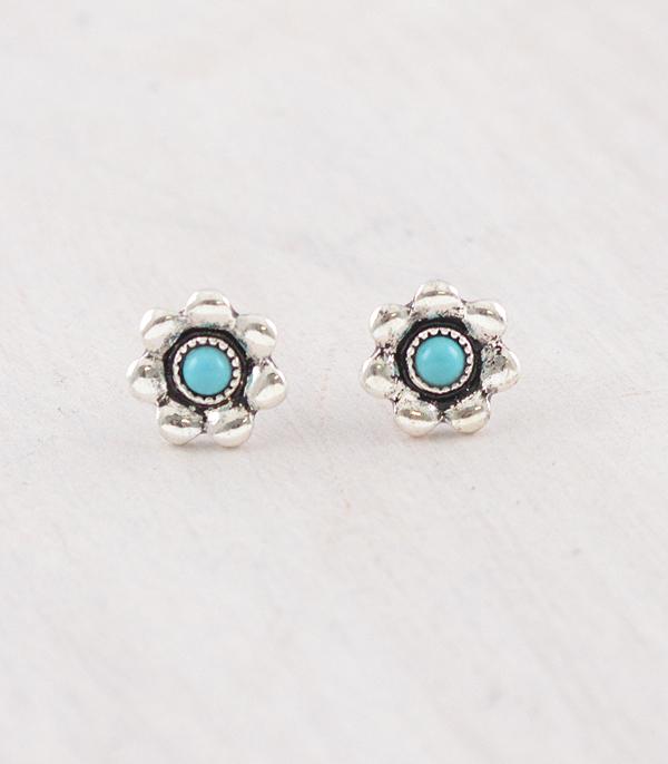 New Arrival :: Wholesale Western Flower Stud Earrings